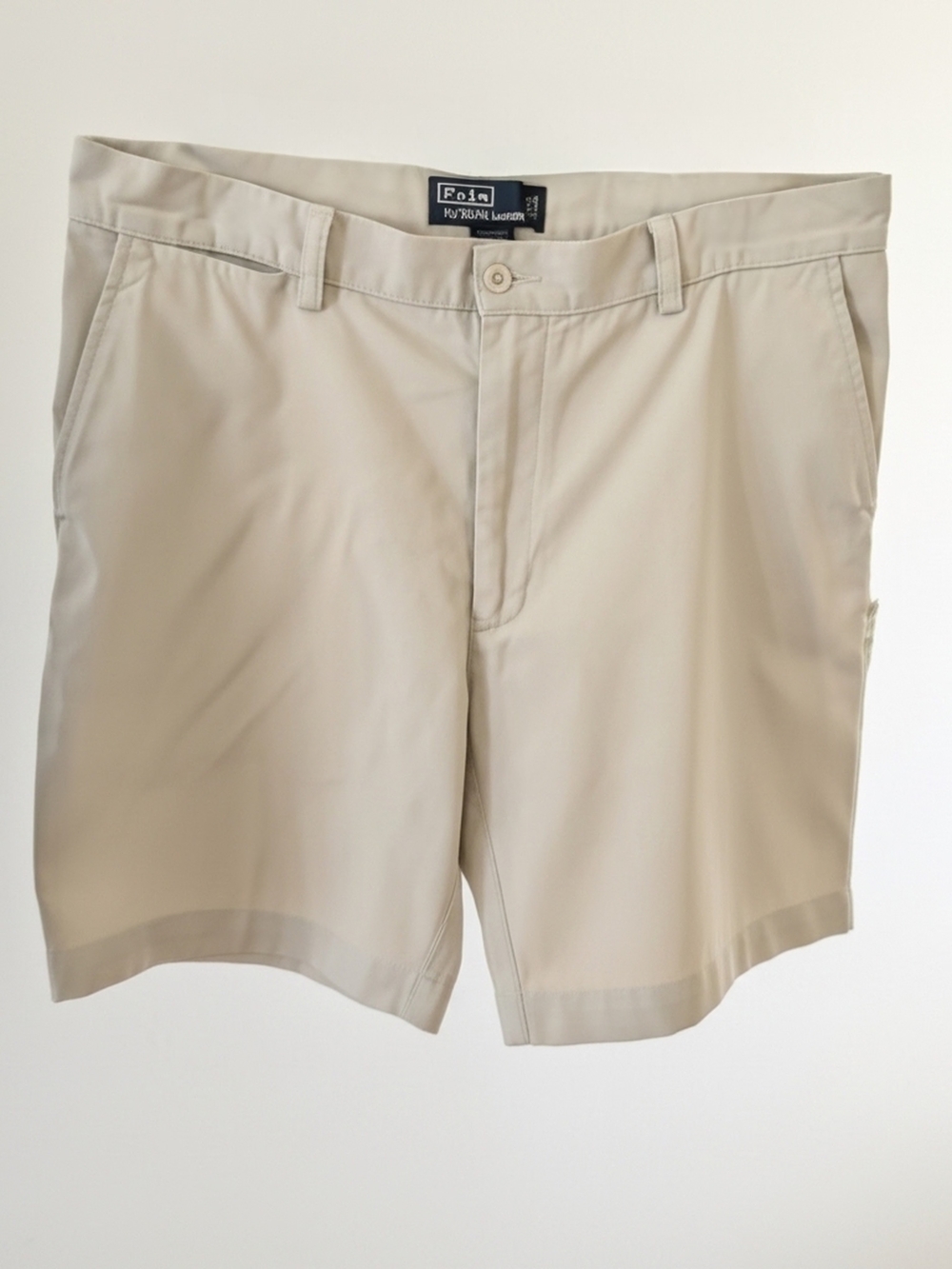 Size 35 Ralph Lauren Men's Khaki Flat-Front Shorts